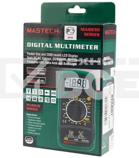 Мультиметр портативный Mastech MAS838, ручной 13-2008