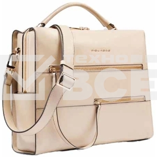 Деловая сумка женская Piquadro Patricia CA6774W140/BE с отделением для ноутбука 14' бежевая натур.кожа