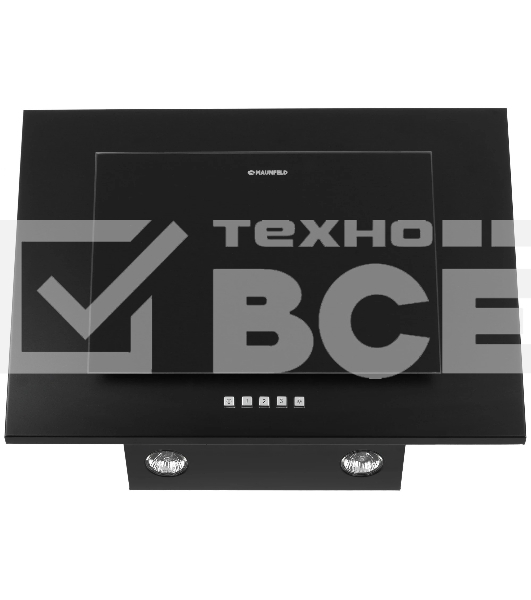 Вытяжка наклонная Maunfeld Tower C 60 черный, 60 см, 650 куб. м/ч, 51 дБ