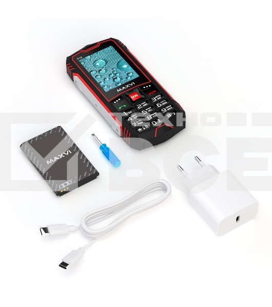 Мобильный телефон Maxvi R10 red