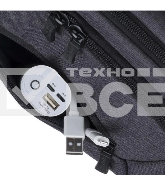 Рюкзак для ноутбука 16' Riva 7765 черный полиэстер