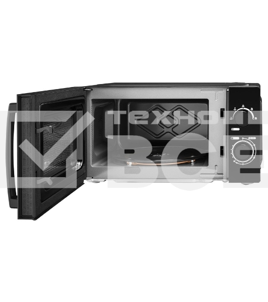Микроволновая печь Hyundai HYM-M2008 черный, 20 л, 700 Вт, переключатели - поворотный механизм