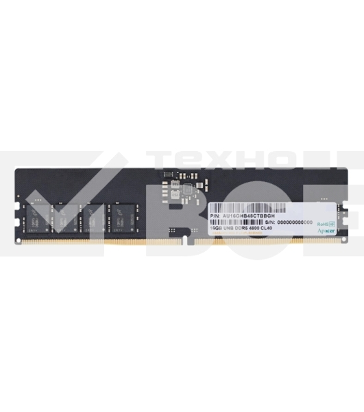 Оперативная память Apacer, DDR5, 16GB (1x16GB), 4800MHz, CL40