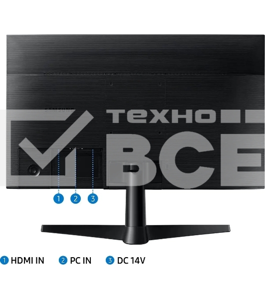 Монитор 27' Samsung S27C310EAI черный IPS 1920x1080, 75 Гц, 5 мс, 16:9, 250 кд/м2, 1xHDMI, 1xVGA