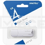 Флеш диск SmartBuy 4GB CLUE White (SB4GBCLU-W), фото 1