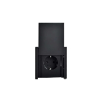 Розетка IEK FORTE&PIANO FP119 с заземлением с защитными шторками и крышкой безвинтовое крепление 16А IP44 черный, фото5