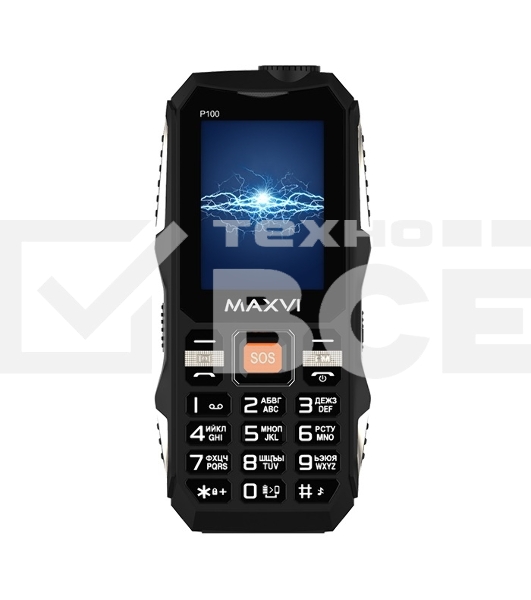 Мобильный телефон Maxvi P100 черный
