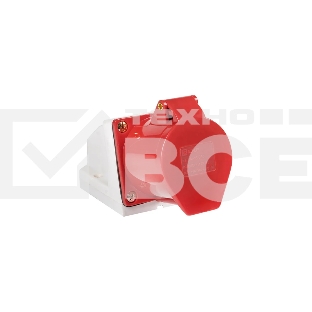 Розетка стационарная наружная EKF ps-114-16-380 16А 380В 3P+РЕ IP44 (114)