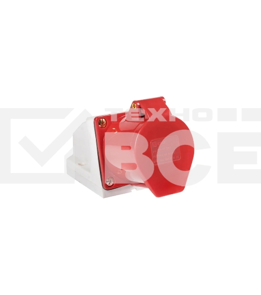 Розетка стационарная наружная EKF ps-114-16-380 16А 380В 3P+РЕ IP44 (114)