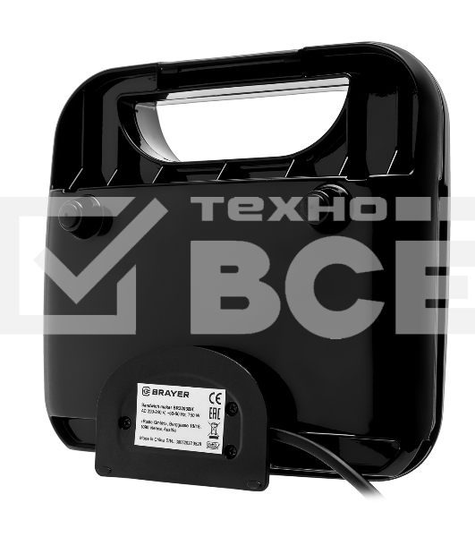 Сэндвичница BRAYER BR2203BK 750 Вт, чёрный
