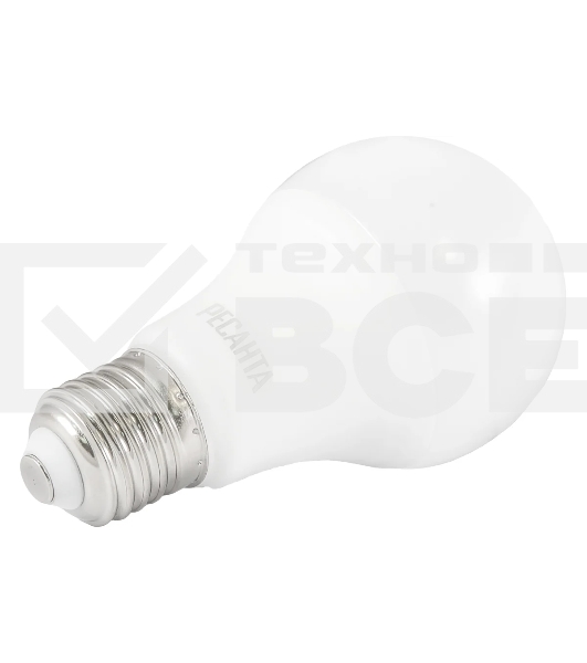 Лампа светодиодная Ресанта LL-R-A60-7W-230-4K-E27 груша, 7 Вт, нейтральный, Е27