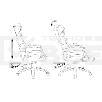Кресло руководителя Бюрократ T-9928SL Fabric черный Italia Black, крестов. металл хром, фото24