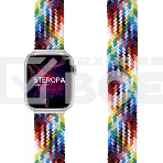 Плетеный нейлоновый ремешок для Apple Watch 42/44 mm LYAMBDA STEROPA DSN-11-44-SC Seven Color, фото2