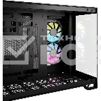 Компьютерный корпус без блока питания Case Corsair iCUE LINK 2500X RGb, Midi-Tower, TG, 2x120мм RGb, 2xUSB-A 3.2, 1xUSB 3.2 Type-C, mATX, mITX черный, фото2