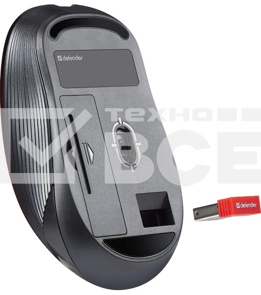 Мышь беспроводная Defender Gassa MM-105 бирюзовый, 1600 dpi, радиоканал, USB, кнопки - 6