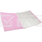 Папка-портфолио с 40 прозрачными вкладками Silwerhof Create SCR-P40PIN A4, пластик, 0.7мм, карман на лицевой стороне, розовый, фото2