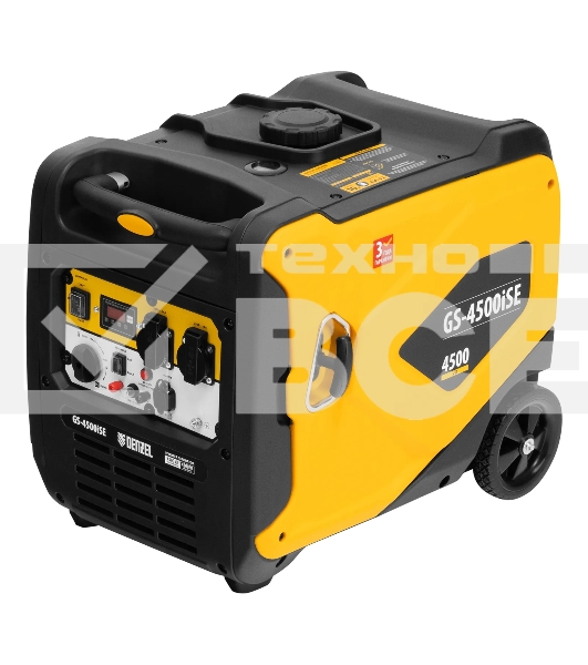 Электрогенератор бензиновый инверторный Denzel GS-4500iSE, 4.5 кВт, 74 дБ, 42 кг