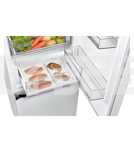 Холодильник Midea MDRB519MGE01ID белый двухкамерный 263/123л морозилка снизу, No Frost