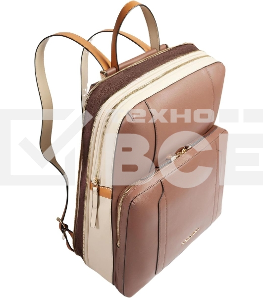 Рюкзак женский Piquadro Circle CA6216W92/MBE коричневый/бежевый кожа