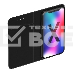 Чехол-книжка универсальный для смартфонов OLMIO р.L, 5.5''-6.5'', (165x82x20мм), черный, фото3