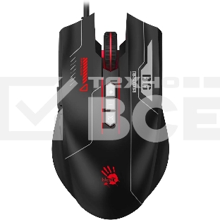 Мышь проводная A4Tech Bloody ES7 черный, 6000 dpi, USB, кнопки - 8