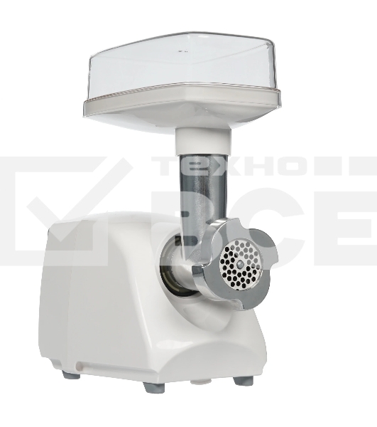 Мясорубка электрическая Аксион М14.01 белый, 600 Вт, 0.5 кг/мин, защита от перегрузки, насадки - 2