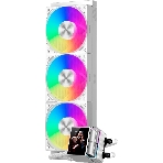 Система водяного охлаждения PcCooler DS360 Display ARGB Soc-AM5/AM4/1200/1700/1851 белый 4-pin 39.8dB Al LCD 310W Ret (DS360-WHAWXY-GL), фото 1