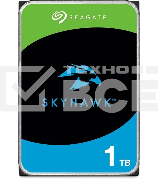 Жесткий диск Seagate SATA-III 1TB ST1000VX013 Video Skyhawk (5400rpm) 256Mb 3.5