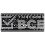 Клавиатура Оклик 835S черный/серый USB беспроводная BT/Radio slim Multimedia (1696467), фото2