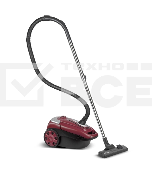 Пылесос Eurostek EVC-3514 бордовый, 500/2800 Вт, уборка сухая, пылесборник мешок, 3,5 л