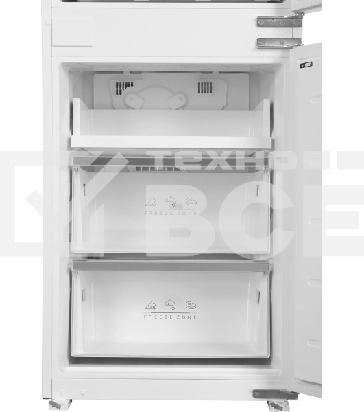 Встраиваемый холодильник Hyundai HBR 1946 2-хкамерн. белый