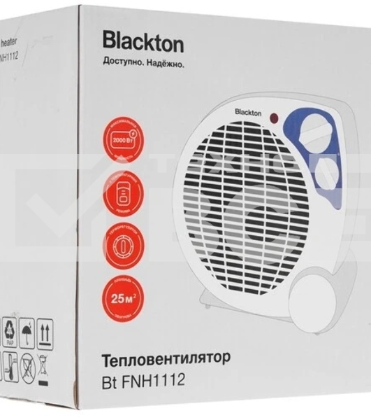Тепловентилятор Blackton Bt FNH1112 белый, 2000 Вт, 25 м2