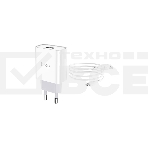 Блок питания (сетевой адаптер) HOCO C81A Asombroso single 1xUSB с кабелем Type-C, 2.1A, 10W, белый, фото4