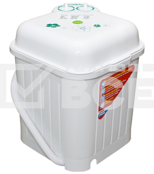 Стиральная машина Славда WS-35Е белая, загрузка вертикальная 3.5кг, класс: A+