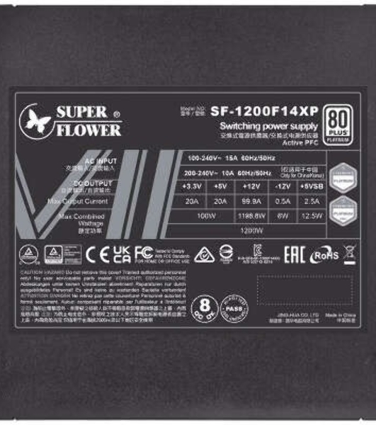 Блок питания Super Flower Leadex VII Platinum PRO 1200W ATX 3.1 черный (SF-1200F14XP)