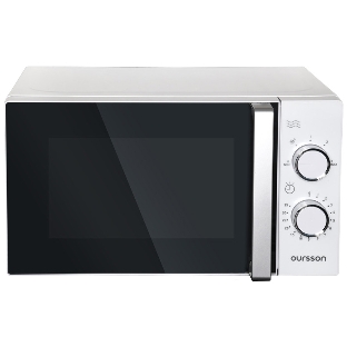 Микроволновая печь Oursson MM2009/WH белый/черный, 20 л, 700 Вт, переключатели - поворотный механизм