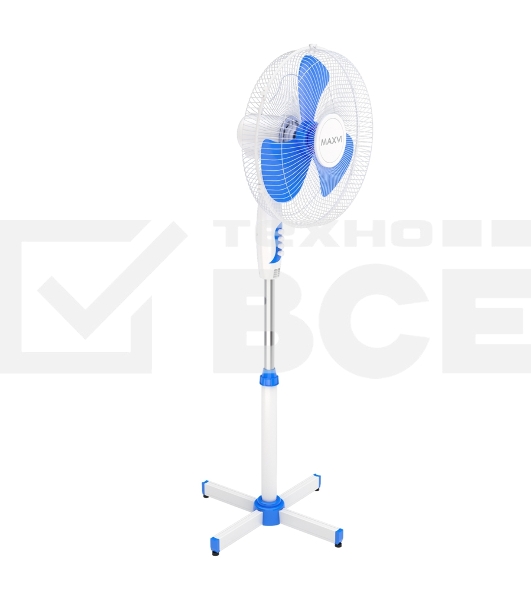 Вентилятор напольный Maxvi FS1645 white-blue