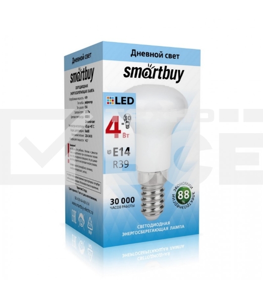 Лампа светодиодная Smartbuy 4W/4000/E14 (SBL-R39-04-40K-E14)