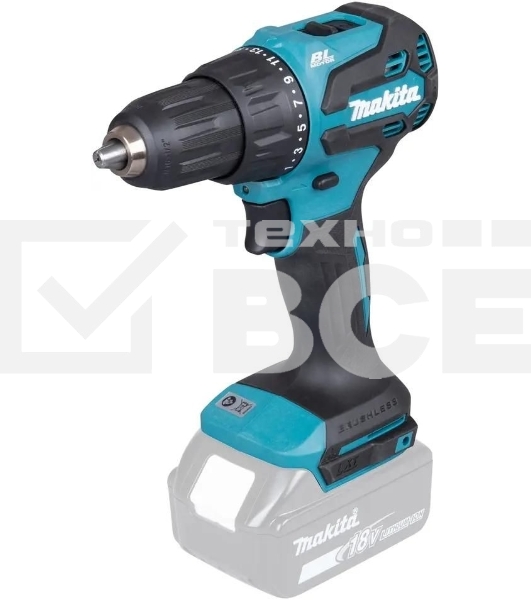 Дрель-шуруповерт Makita DHP490Z аккум. патрон:быстрозажимной
