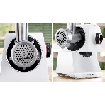 Мясорубка электрическая Bosch MFWS607W белый, 2100 Вт, 3.5 кг/мин, реверс, насадки - 4, фото6