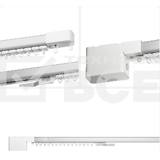 Умный карниз для штор Яндекс, длина 1,8-3 м, работает с Алисой, Zigbee, YNDX-00591