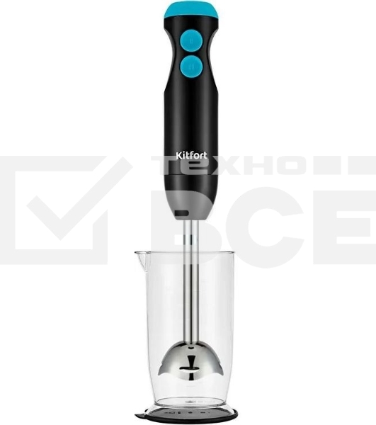 Блендер погружной Kitfort КТ-3041-3 350Вт черный/бирюзовый