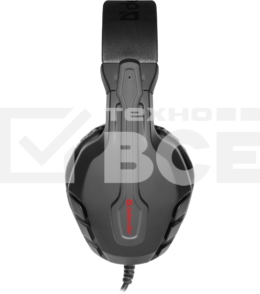 Гарнитура Defender Cujo чёрный/красный, проводная