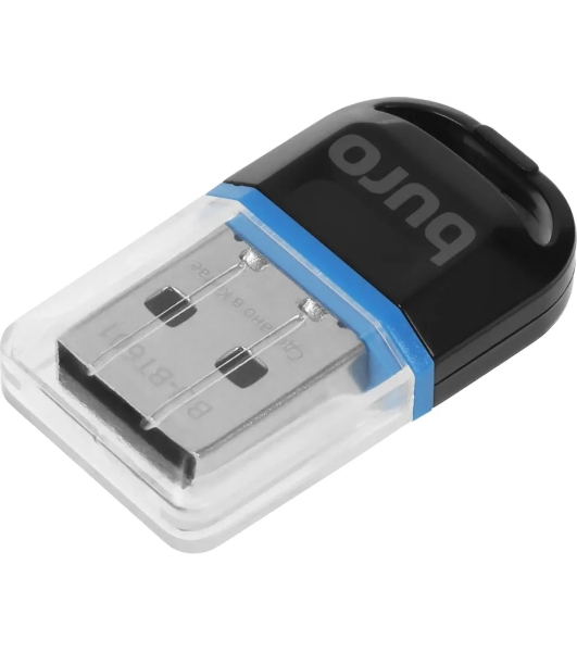 Адаптер USB Buro BU-BT601 Bluetooth V6.0 EDR+ BLE class 2 20м черный