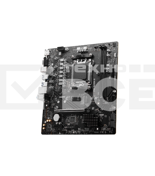 Материнская плата MSI PRO B650M-B, AM5, AMD B650, 2xDDR5, 4xSATA, 1xM.2, 1xPCI-E 4.0 x16, 1xPCI-E 4.0 x1, 1xHDMI, 1xVGA, 1x2.5Gb LAN, 2xUSB 2.0, 4xUSB 3.2 Gen 1, 3x3.5 мм, 7.1, Micro-ATX