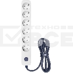 Сетевой фильтр Powercom SP-06W 3,0 м 3.0 м, 6 розеток, белый/серый, коробка, фото2