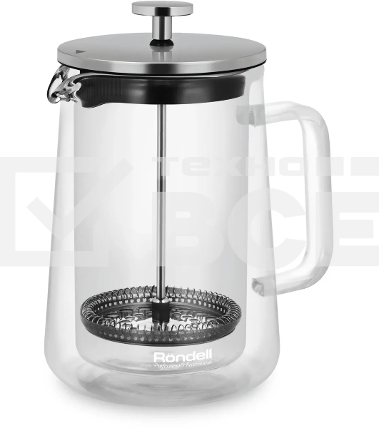 Френч-пресс с двойными стенками 1,0 л Rondell RDS-1824 Eletto
