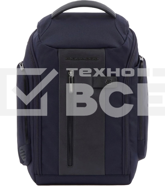 Сумка дорожная Piquadro Brief2 BV6154BR2/BLU, нейлон/натур.кожа, синий