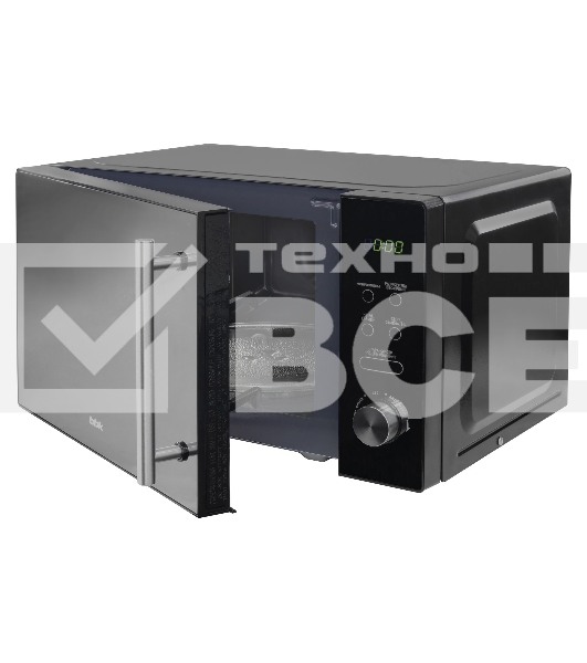 Микроволновая печь BBK 20MWS-722T/B-M/RU черный, 20 л, 700 Вт, переключатели - тактовый/сенсор