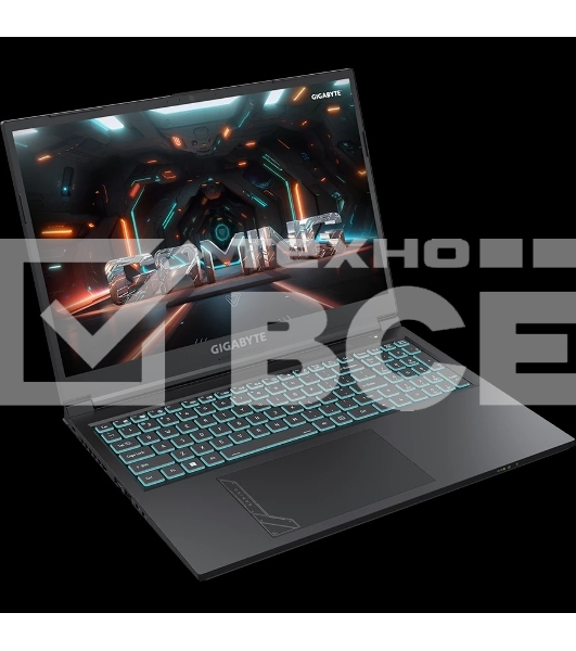 Ноутбук Gigabyte G6 черный KF-H3KZ853KD, KF Intel Core i7-13620H/16Gb/SSD512Gb/RTX4060 8Gb/16